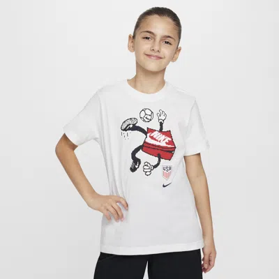 Nike Usmnt Big Kids'  Soccer T-shirt In White