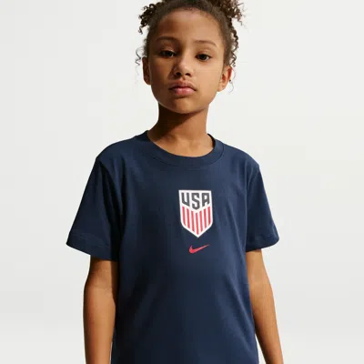 Nike Usmnt Big Kids'  Soccer T-shirt In Blue