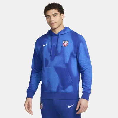 Nike Usmnt Club  Men's Soccer Pullover Hoodie In Blue