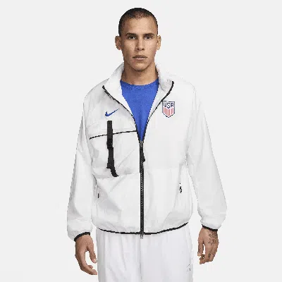 Nike White Usmnt 2024 Halo Anthem Full-zip Jacket