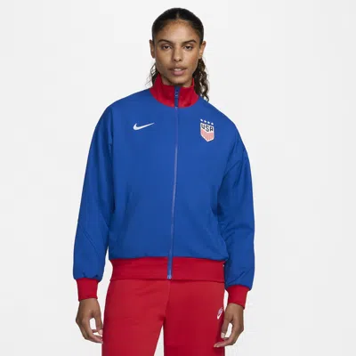 Nike Usmnt Strike  Women's Dri-fit Soccer Jacket In Blue
