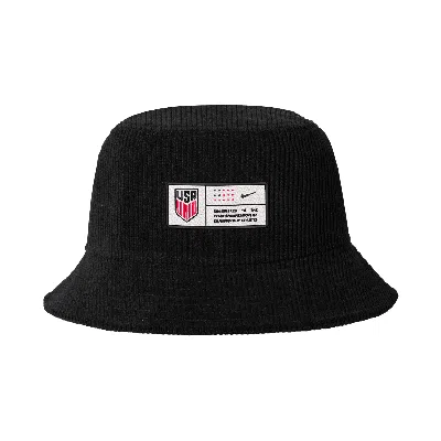Nike Usmnt  Unisex Soccer Corduroy Bucket Cap In Black