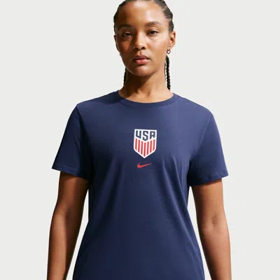 Nike Usmnt  Women's Soccer T-shirt In Blue