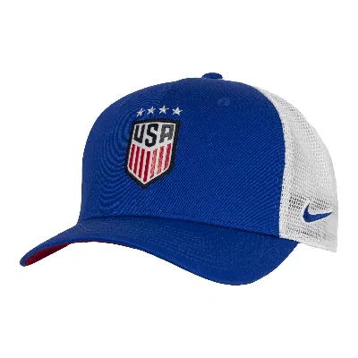 Nike Uswnt Classic99  Unisex Soccer Trucker Cap In Blue