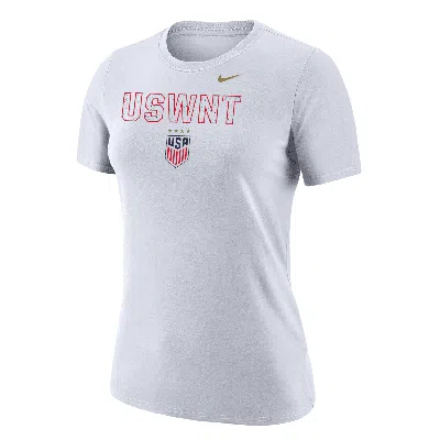 Nike Uswnt  Women's Soccer T-shirt In White
