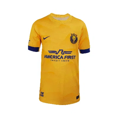 Nike Utah Royals Fc 2025 Stadium Home Big Kids'  Dri-fit Nwsl Replica Jersey In Yellow