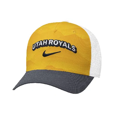 Nike Utah Royals Fc  Unisex Nwsl Trucker Cap In Yellow