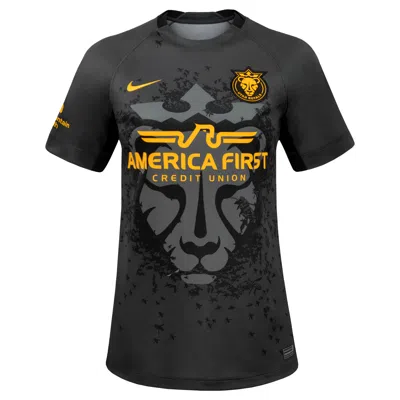 Nike Utah Royals Stadium Away  Women's Dri-fit Nwsl Replica Jersey In Black