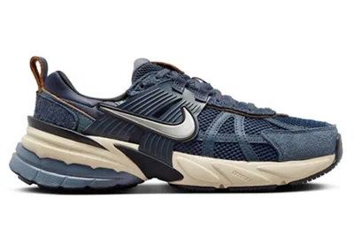 Pre-owned Nike V2k Run Chrome (women's) Sneakers In Thunder Blue/light Carbon/black