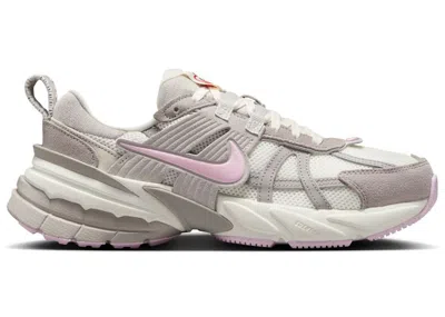 Pre-owned Nike V2k Run College Grey (women's) Sneakers In Sail/pink Foam