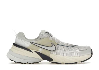 Pre-owned Nike V2k Run Midnight Navy (women's) Sneakers In White/light Silver Grey/photon Grey