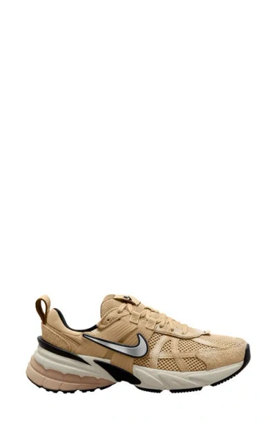 Nike V2k Run Sneaker In Sesame/chrome/brown