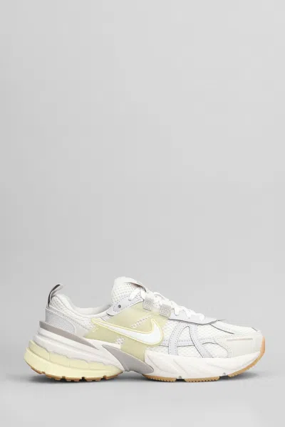 Nike V2k Run Sneakers In Grey Leather And Fabric In Multi