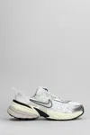 Nike V2k Run Rubber And Metallic Leather-trimmed Mesh Sneakers In White