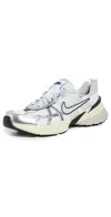 Nike Women S V2k Run Sneakers Summit In Summit White/metallic Silver