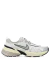 Nike Mesh V2k Run Low Top Sneakers With Metallic Faux Leather Tri In White