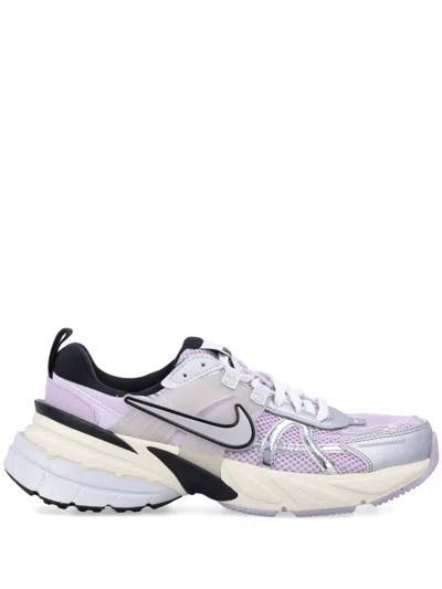 Nike V2k Run Sneakers In Silver And Grape
