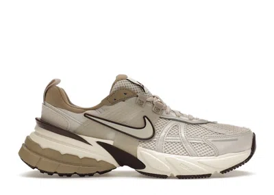 Pre-owned Nike V2k Run (women's) Sneakers In Light Orewood Brown/light Bone/khaki