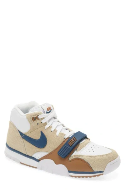 Nike Valentine's Day Air Trainer 1 Sneaker In Limestone/valerian Blue