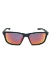 Nike Valiant Rectangle-frame Sunglasses In Black