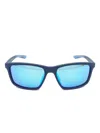 Nike Valiant Rectangle-frame Sunglasses In Blue