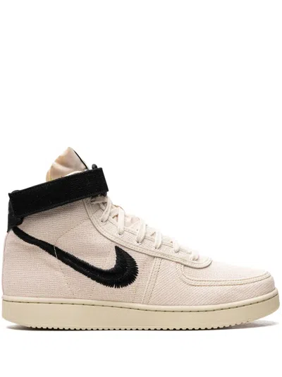 Nike Vandal High Sp "stussy Fossil" Sneakers In Neutrals