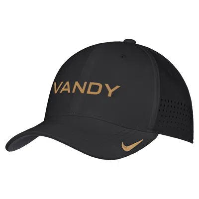 Nike Vanderbilt Sideline  Unisex Dri-fit College Hat In Black