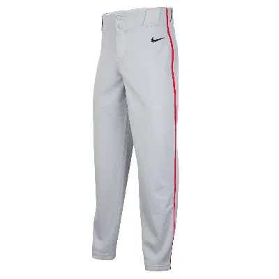 Nike Vapor Select 2 Big Kids' Piped Baseball Pants In Grey