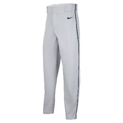 Nike Vapor Select 2 Big Kids' Piped Baseball Pants In Grey