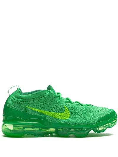 Nike Vapormax 2023 Flyknit "green Shock" Sneakers In Green