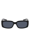 Nike Variant I 56mm Rectangle Sunglasses In Black