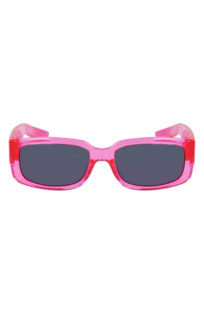 Nike Variant I 56mm Rectangle Sunglasses In Multi