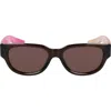 Nike Variant Ii 54mm Oval Sunglasses In Black