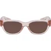 Nike Variant Ii 54mm Oval Sunglasses In Brown