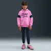 Nike Varsity Prep Little Kids' Pullover Hoodie And Leggings Set In Pink