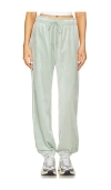 Nike Velour Jogger In Jade Horizon & Sail