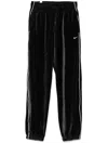 Nike Velour Track Pants In Black