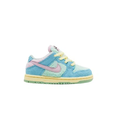 Pre-owned Nike Verdy X Dunk Low Sb Td 'visty' | Blue | Infant Size 9