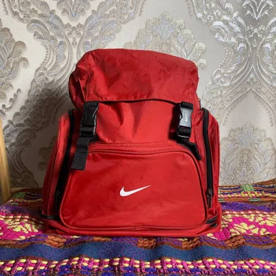 Pre-owned Nike Very  Bag Pack Gorpcore Japan Style Y2k 90's Drill In Red