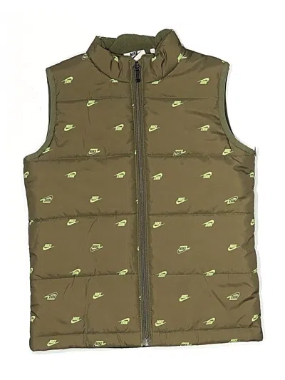 Pre-owned Nike Kids' Vest In Green