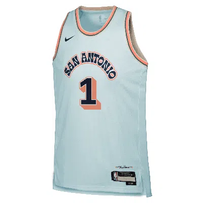 Nike Victor Wembanyama San Antonio Spurs 2024/25 City Edition Big Kids'  Dri-fit Nba Swingman Jersey In Blue