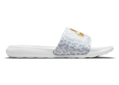 Pre-owned Nike Victori One Printed Slide Leopard (women's) Sneakers In White/wolf Grey/pure Platinum