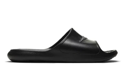Pre-owned Nike Victori One Shower Slide Polka Dot Swoosh Black (women's) In Black/black/white