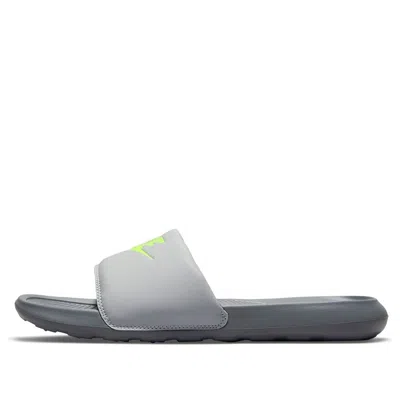 Nike Victori One Slide 'grey Fog Volt' In Blue