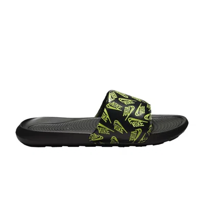 Pre-owned Nike Victori One Slide 'repeat Logo - Black Volt'