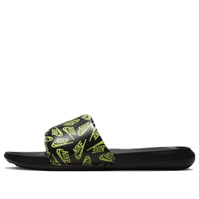 Nike Victori One Slide 'repeat Logo - Black Volt' In Multi