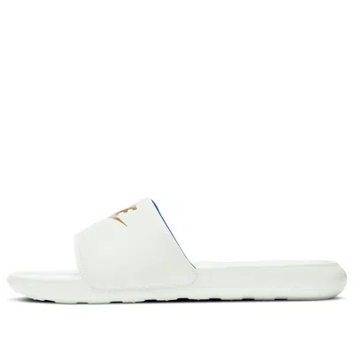 Nike Victori One Slide 'summit White Metallic Gold'