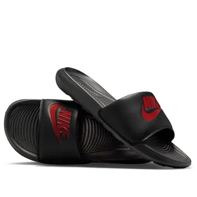 Nike Victori One Slides 'black Red'