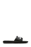 Nike Victori Slide Sandal In Black/white/black