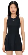 Nike Stretch Mini Dress Racer Back In Black/white